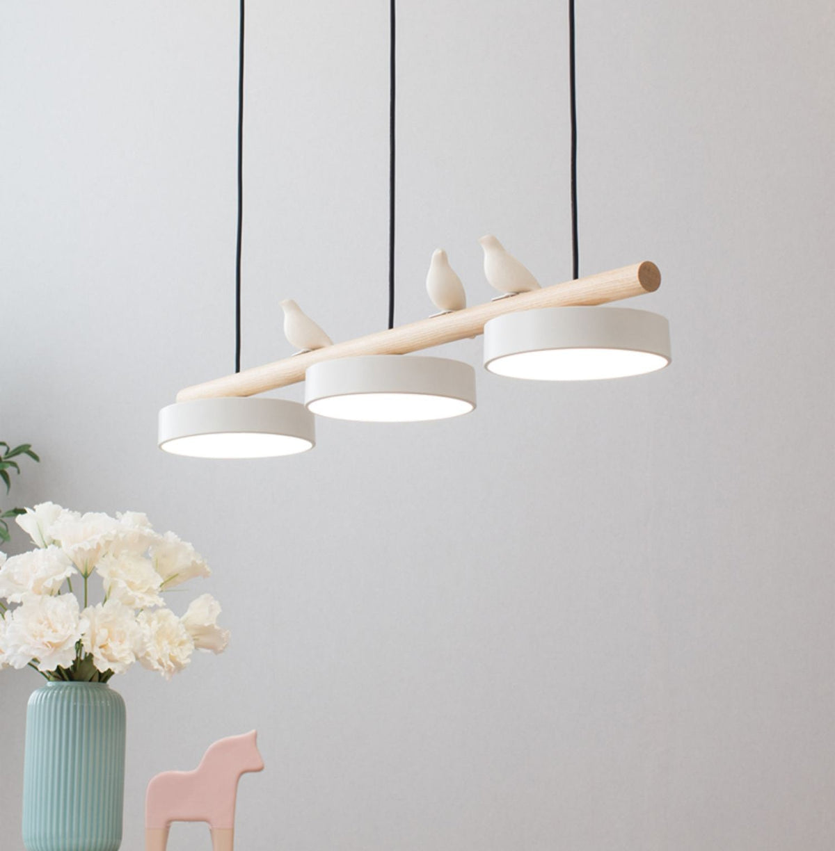 LyraNest Nature Inspired Bird Motif Pendant Light — Integrated LED Source