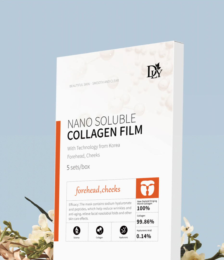 Kollagenmask i nanofiber — kliniskt bevisad återfuktning, motverkar rynkor