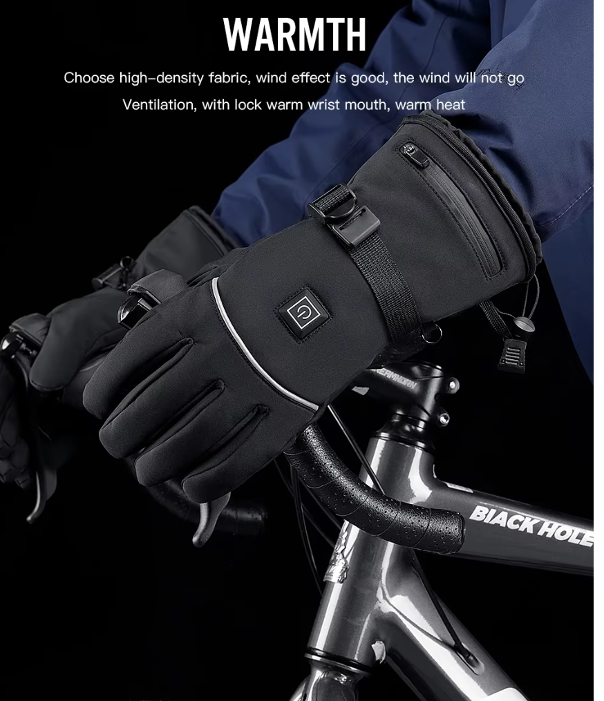 Verwarmde motorhandschoenen — waterdichte, oplaadbare thermische handschoenen met touchscreenbediening