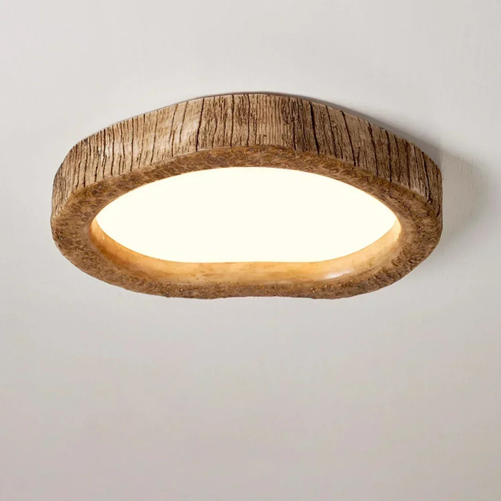 Lampa sufitowa LumaHaven z delikatnym światłem — neutralne wykończenie, nowoczesny nastrojowy design