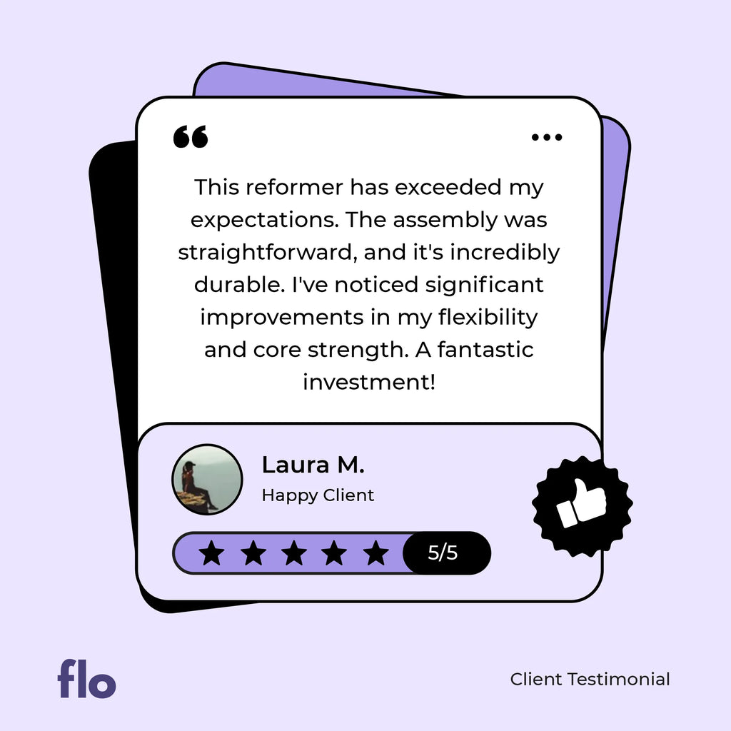 Pilates Reforming Board — Travel Ready and Variable Tension Resistance Strands