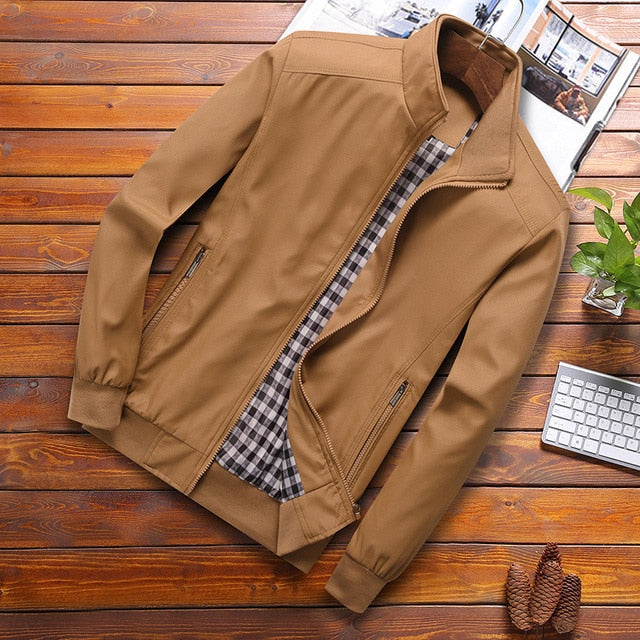Herenbomberjack met slim fit - lichtgewicht stijl voor lente en herfst