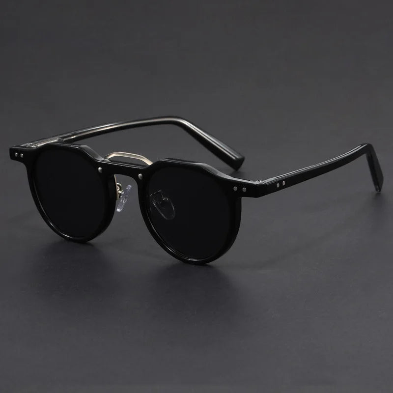 Lunettes de soleil rondes vintage Vintara — Verres polarisés, protection UV400