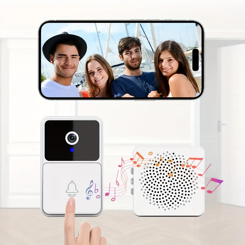Camurex HD-videodørklokkekamera — tovejslyd, bevægelsesregistrering