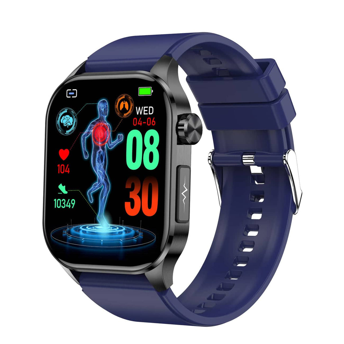 Smartwatch z EKG, monitorem ciśnienia krwi i tętna — iOS/Android