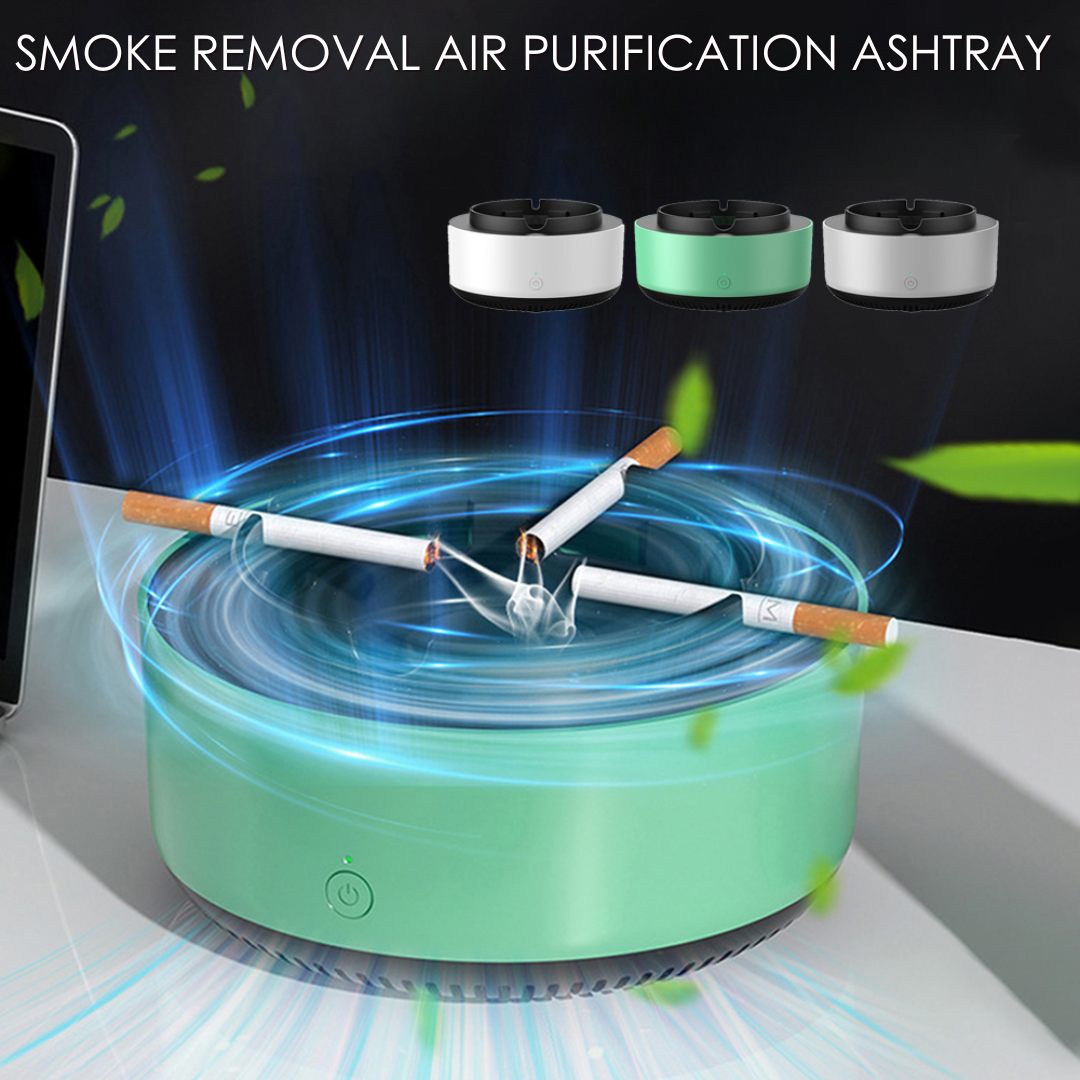 Posacenere elettronico con purificatore d’aria per la rimozione del fumo — design elegante