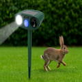Repelente solar ultrassónico de coelhos, com luz intermitente integrada
