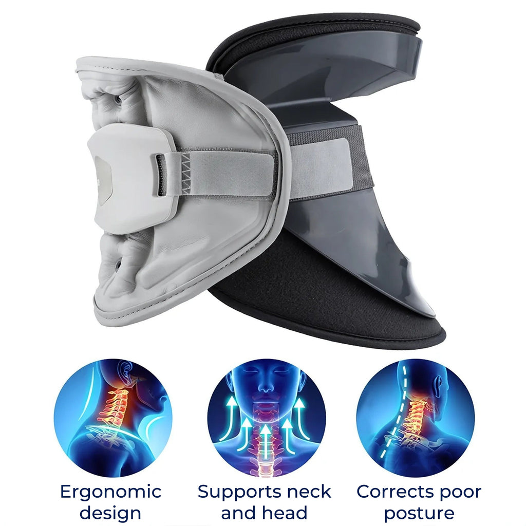 Collare di supporto cervicale Aurelia — Design per la trazione cervicale, decompressione spinale, allineamento posturale