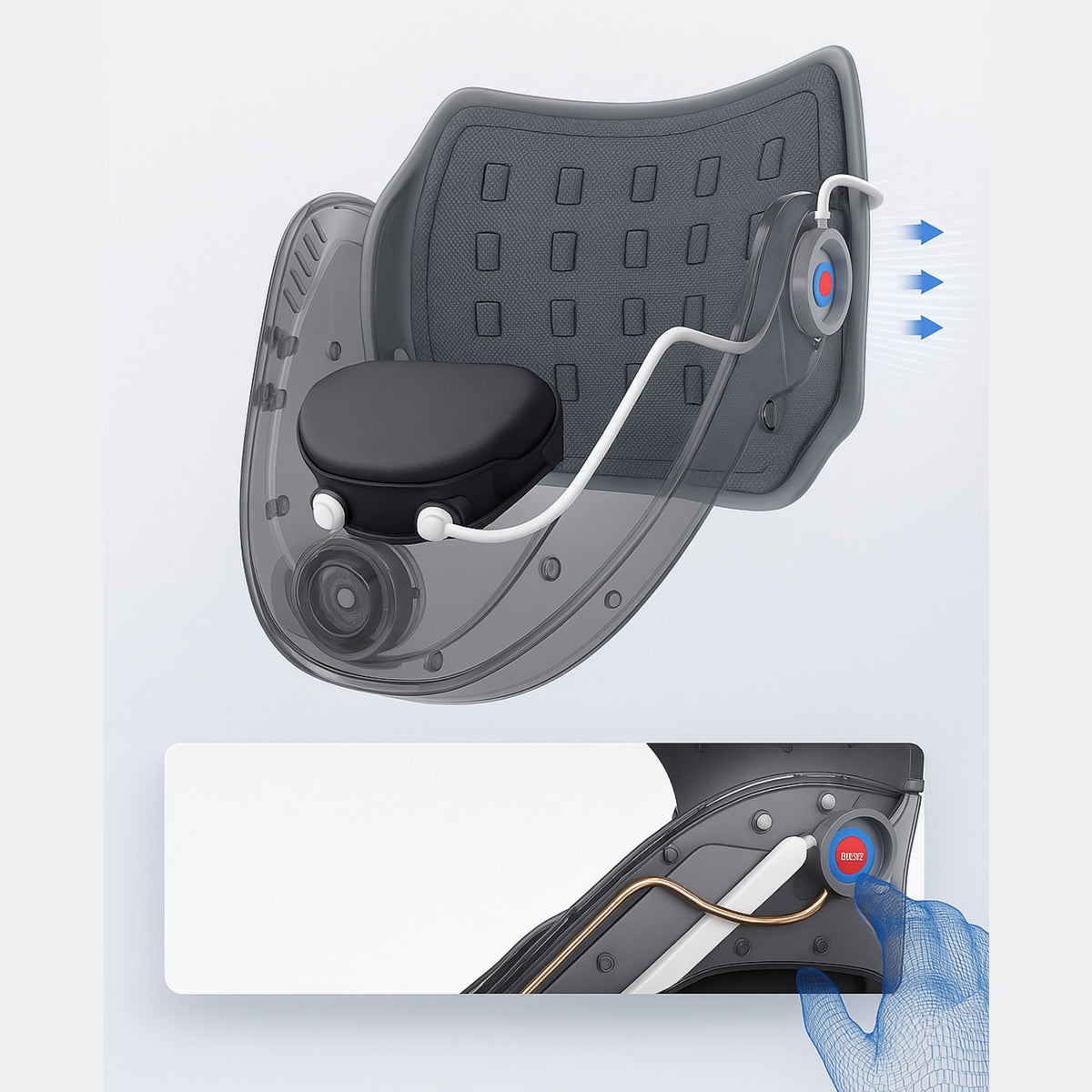 Collare di supporto cervicale Aurelia — Design per la trazione cervicale, decompressione spinale, allineamento posturale
