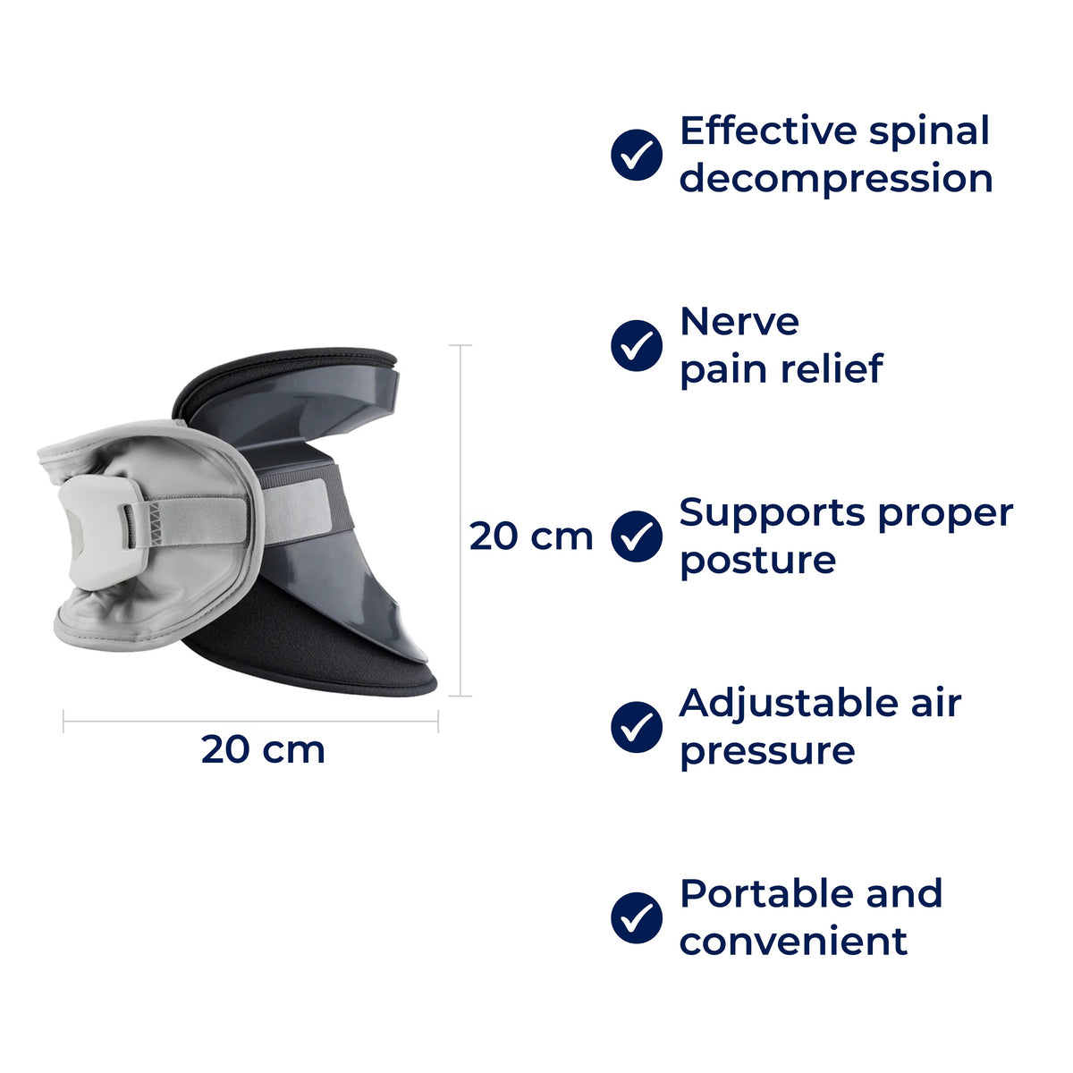Collare di supporto cervicale Aurelia — Design per la trazione cervicale, decompressione spinale, allineamento posturale