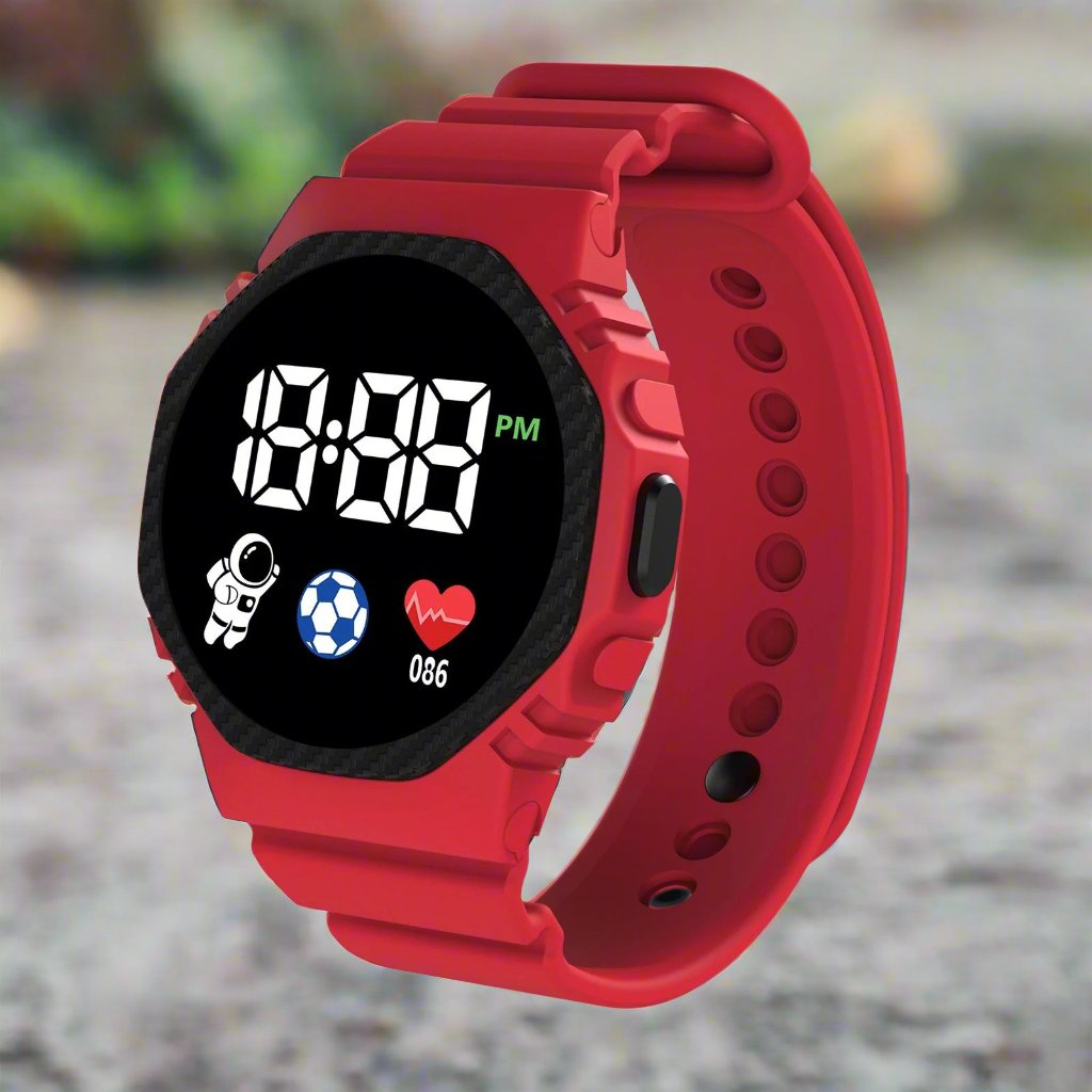 Adventturime Kids Digital Sports Watch — Bright LED Display, Waterproof Design