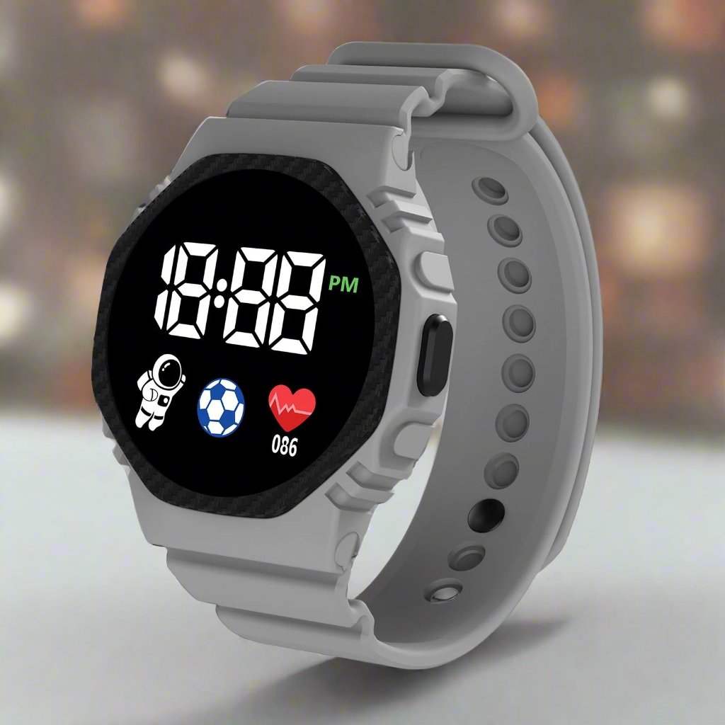 Adventturime Kids Digital Sports Watch — Bright LED Display, Waterproof Design