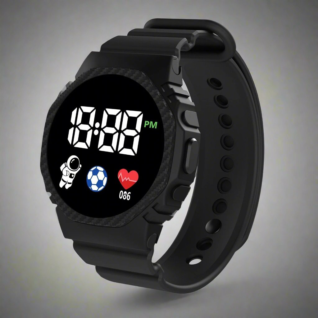 Adventturime Kids Digital Sports Watch — Bright LED Display, Waterproof Design