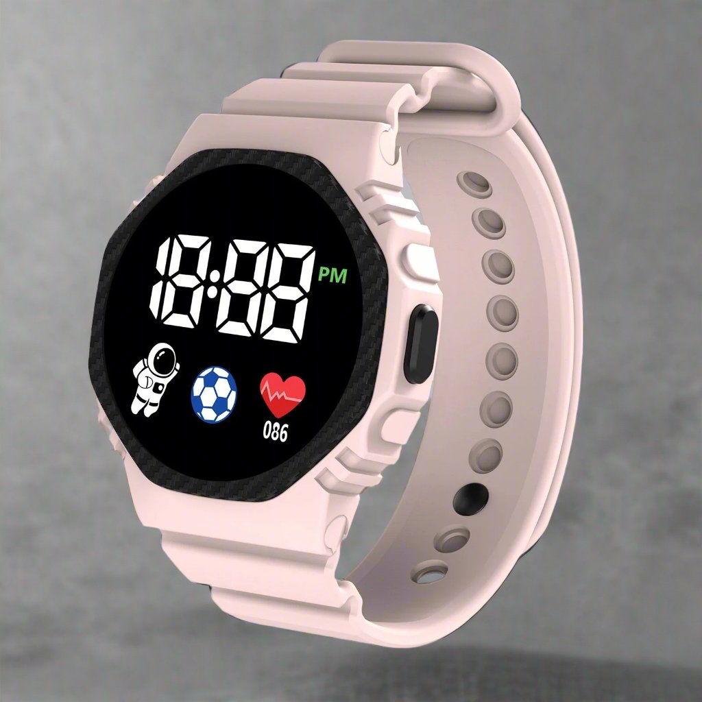 Adventturime Kids Digital Sports Watch — Bright LED Display, Waterproof Design