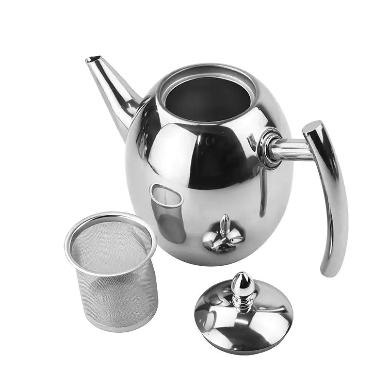 Teekanne aus Edelstahl Tea Pawn mit integriertem Teesieb