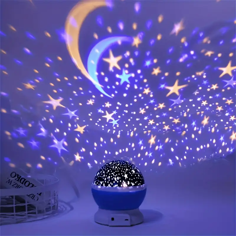 Luna Star Projector Nachtlampe — Magisches Licht für einen Sternenhimmel