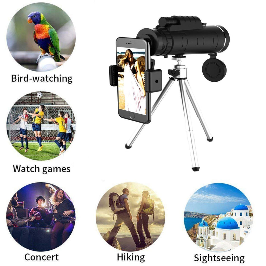 Starscope HD Monocular - High Power Monocular With Smartphone Holder & Tripod – Waterproof Monocular Telescope | Filindra