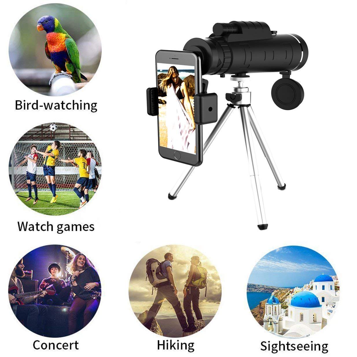 Starscope HD Monocular - High Power Monocular With Smartphone Holder & Tripod – Waterproof Monocular Telescope | Filindra