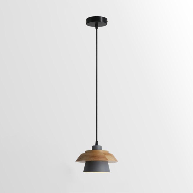SylvaStone Stone and Wood Pendant Light for Living Rooms