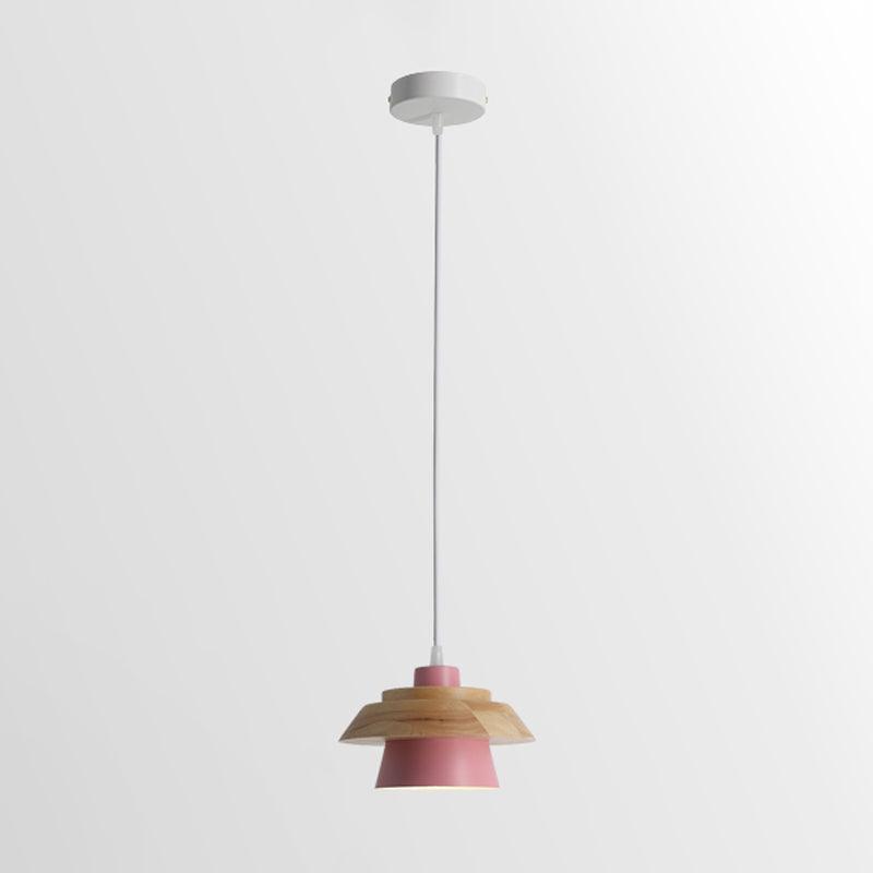 SylvaStone Stone and Wood Pendant Light for Living Rooms