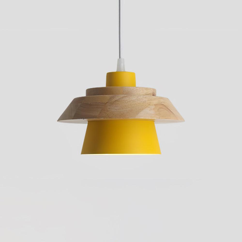 SylvaStone Stone and Wood Pendant Light for Living Rooms