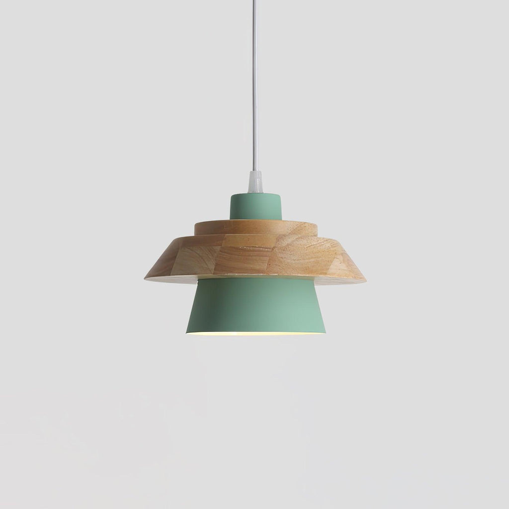 SylvaStone Stone and Wood Pendant Light for Living Rooms