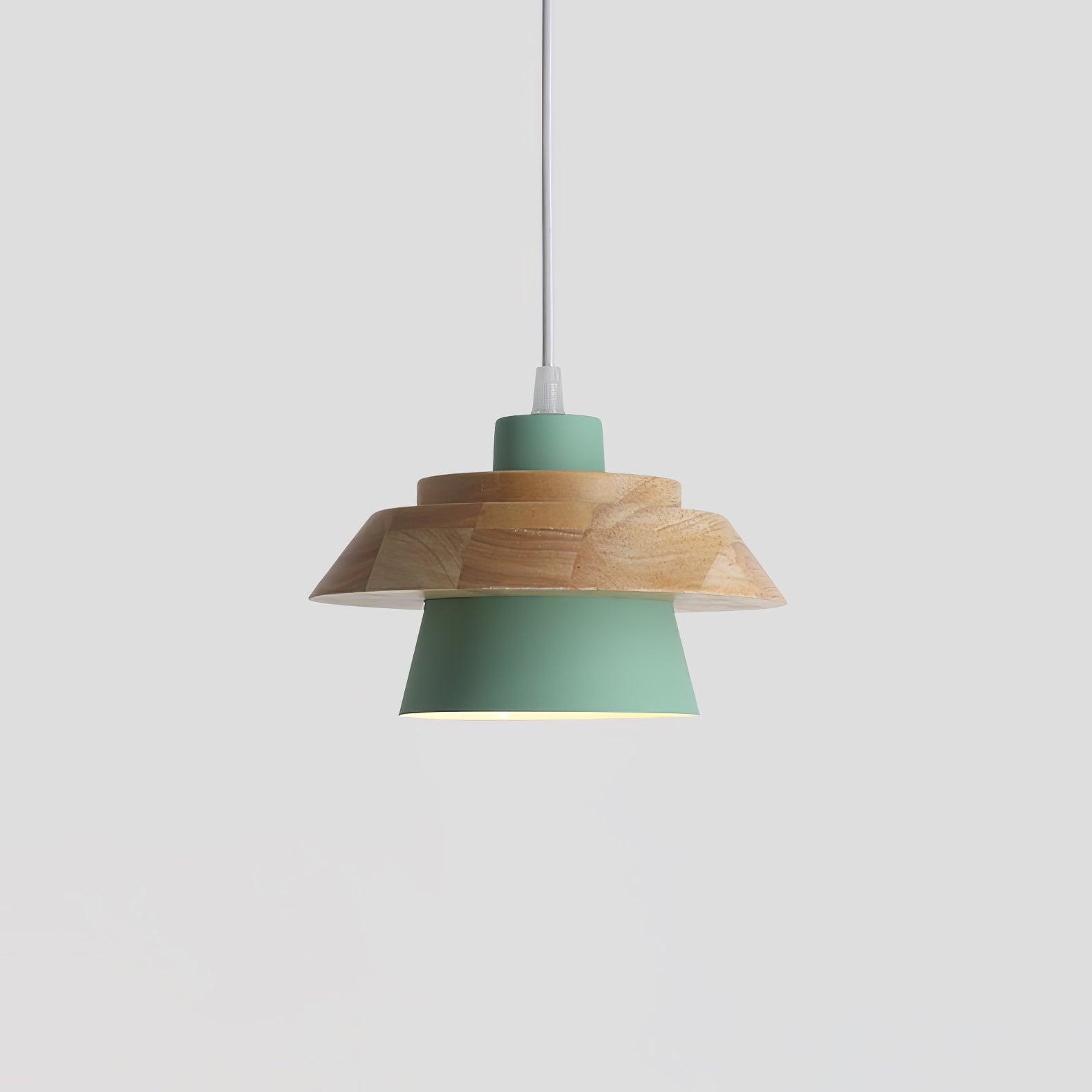 SylvaStone Stone and Wood Pendant Light for Living Rooms