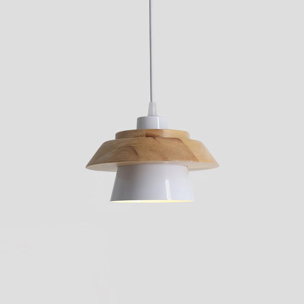 SylvaStone Stone and Wood Pendant Light for Living Rooms