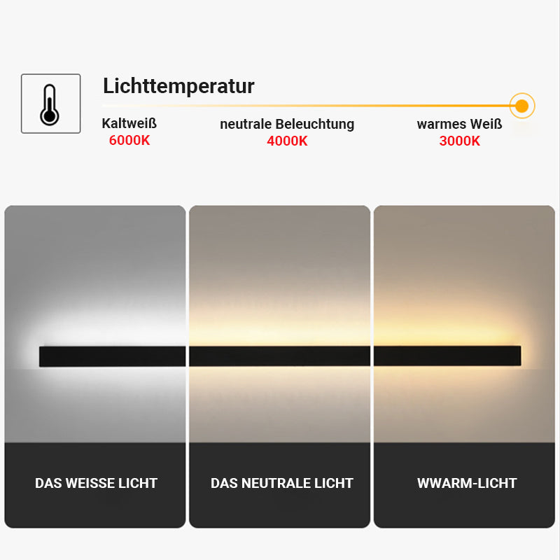 IP65-LED-ulkoseinävalaisin – himmennettävä metalli- ja akryylivalaisin