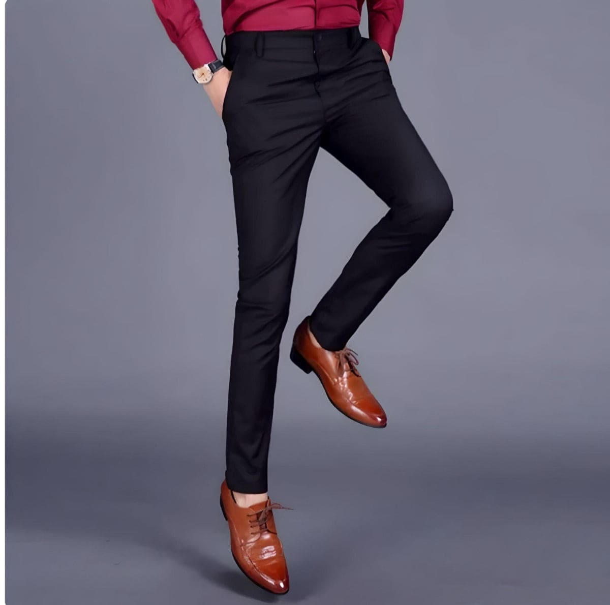 Pantalon stretch pour homme Alex — Pantalon classique et élégant