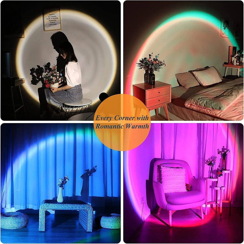 AuroraGlow Sunset USB-bureaulamp — USB-voeding met plug-and-play, levendige zonsondergangsgloed