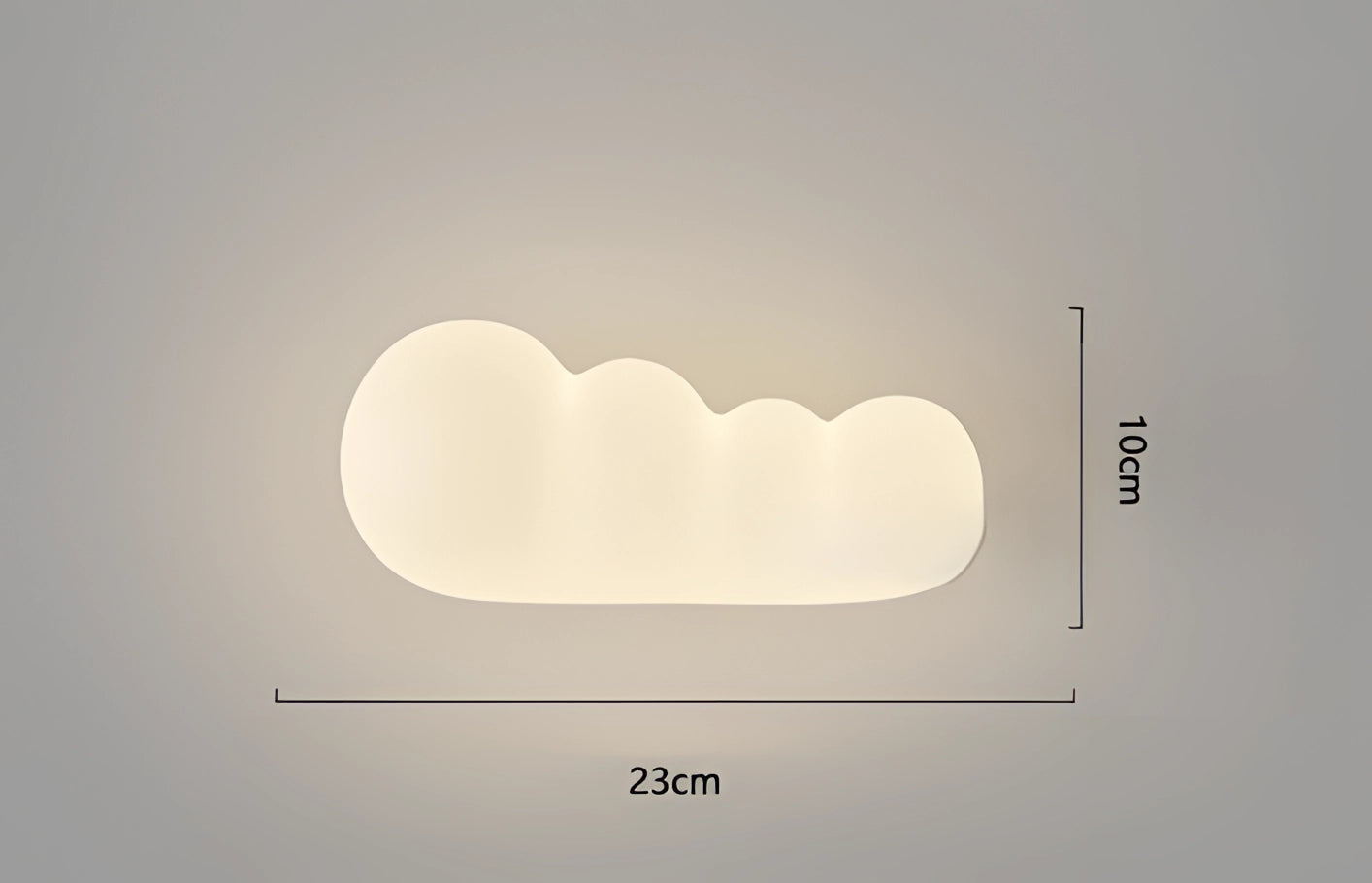 LumaCloud Dimmable Cloud Silhouette Wall Light