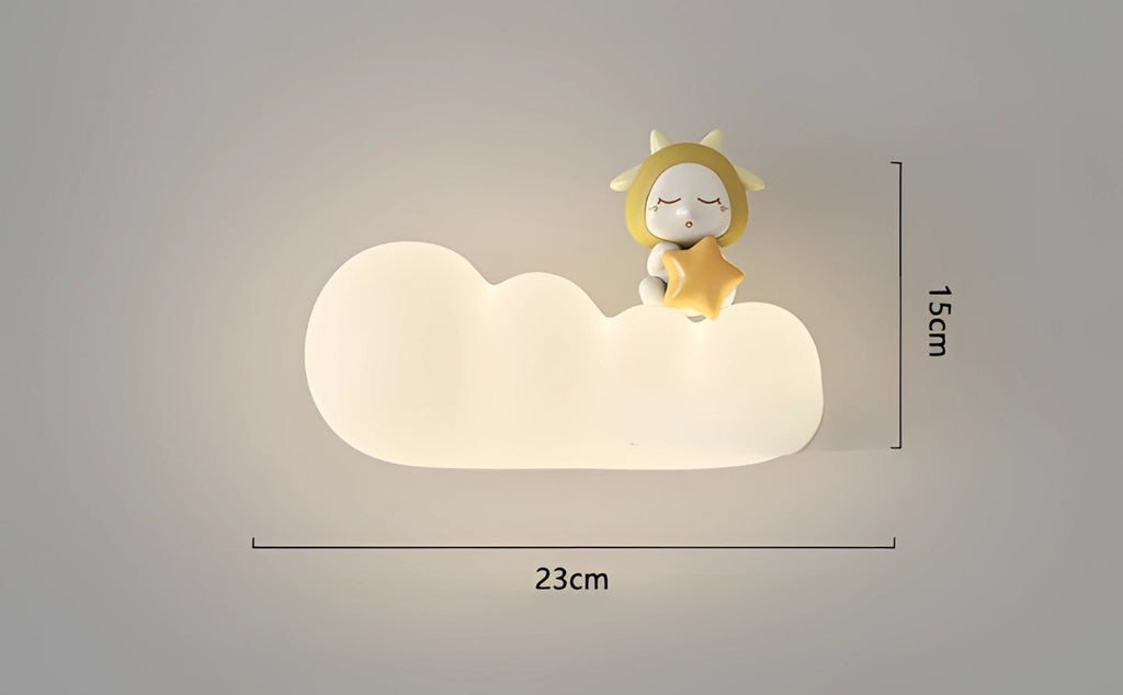 LumaCloud Dimmable Cloud Silhouette Wall Light