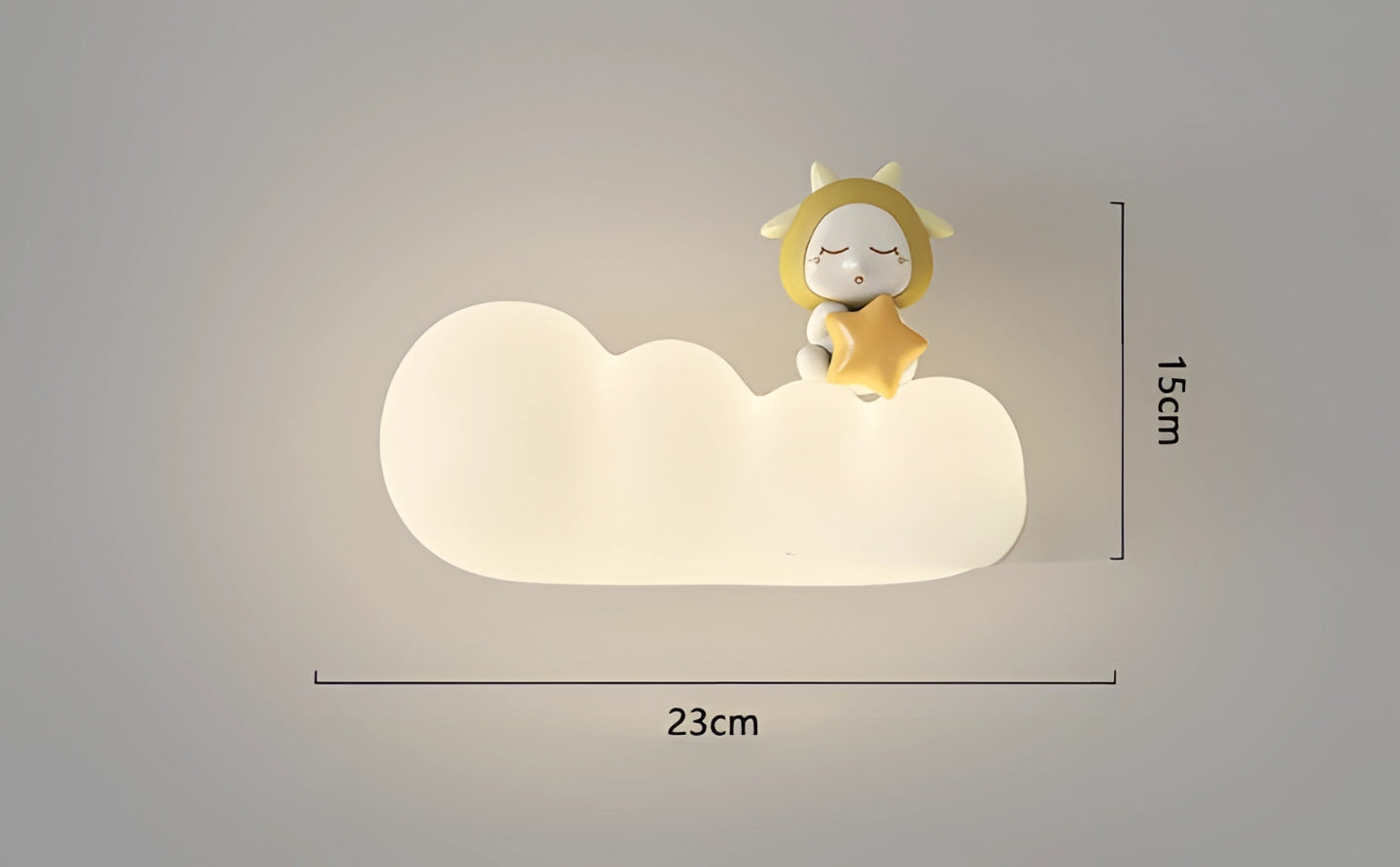 LumaCloud Dimmable Cloud Silhouette Wall Light