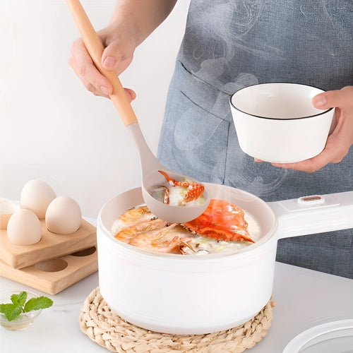 Bamboo-Handled Silicone Kitchenware Twelve-Piece Eco-Friendly Set