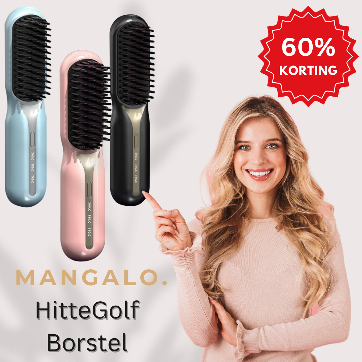 Brosse chauffante Heat Wave de Vrimlo — Lissage, brillance et douceur