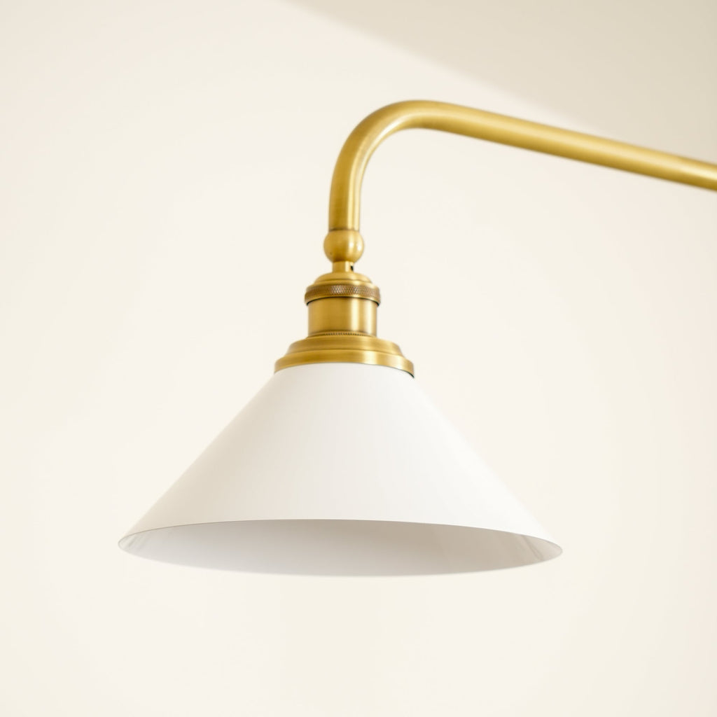 AstraVex vintagependellampa i glas — vit elegant innerskärm