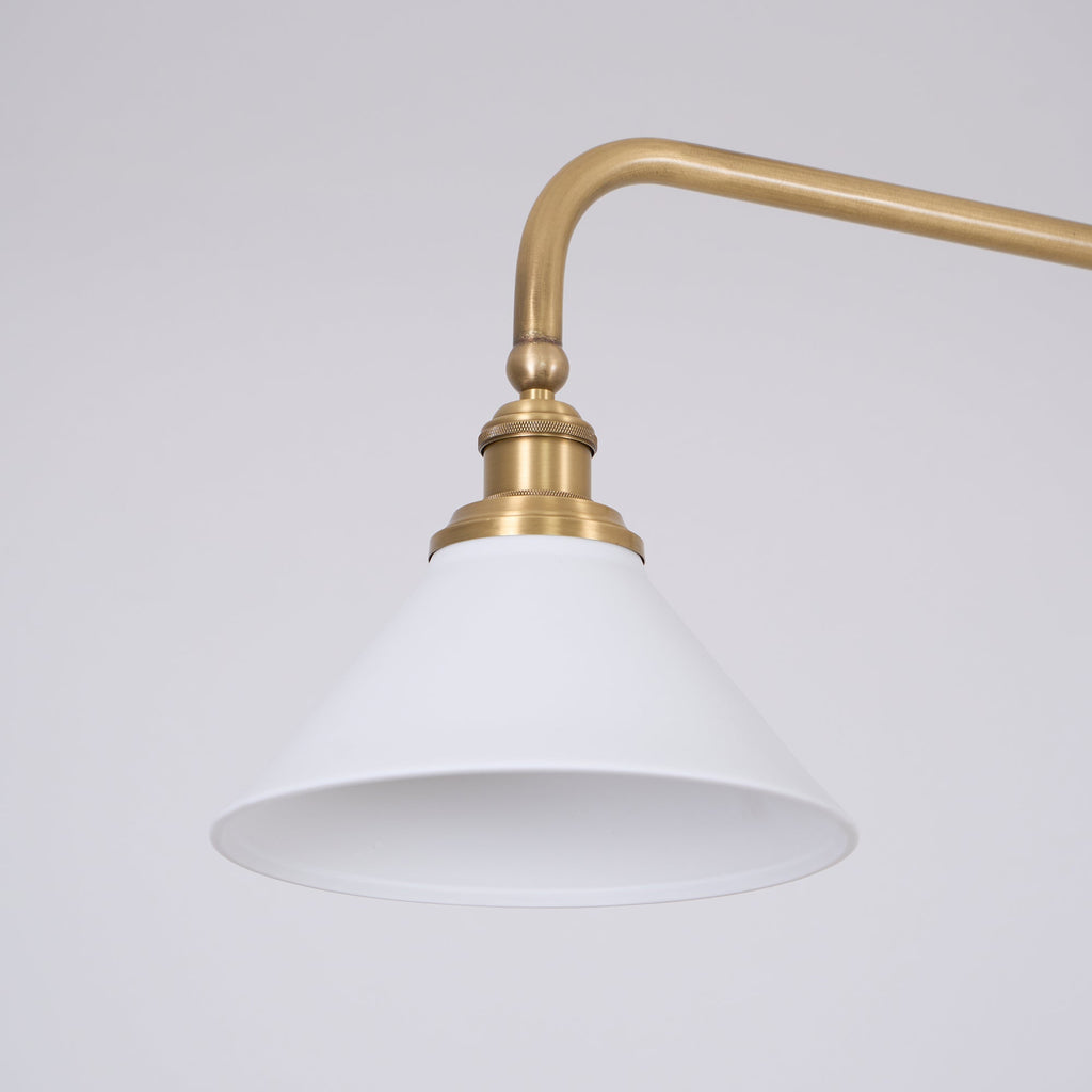 AstraVex vintagependellampa i glas — vit elegant innerskärm