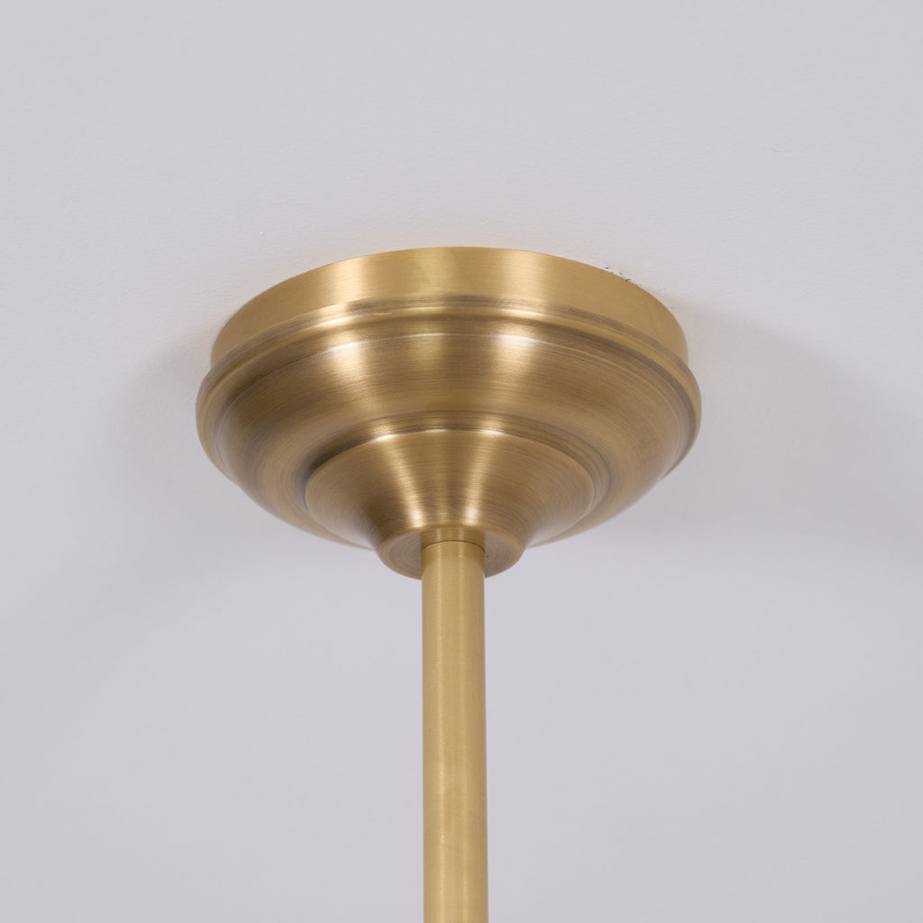AstraVex vintagependellampa i glas — vit elegant innerskärm