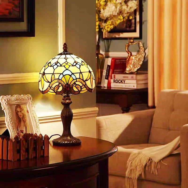Lampe de bureau Tiffany RadiantHue — éclairage d’appoint chaleureux et coloré