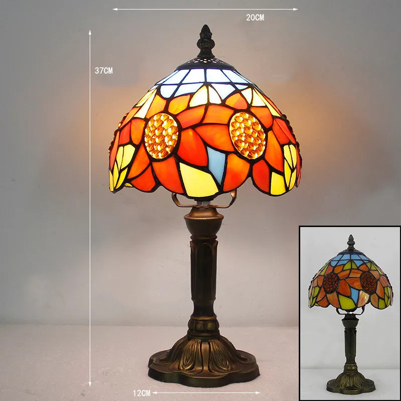 Lampe de bureau Tiffany RadiantHue — éclairage d’appoint chaleureux et coloré