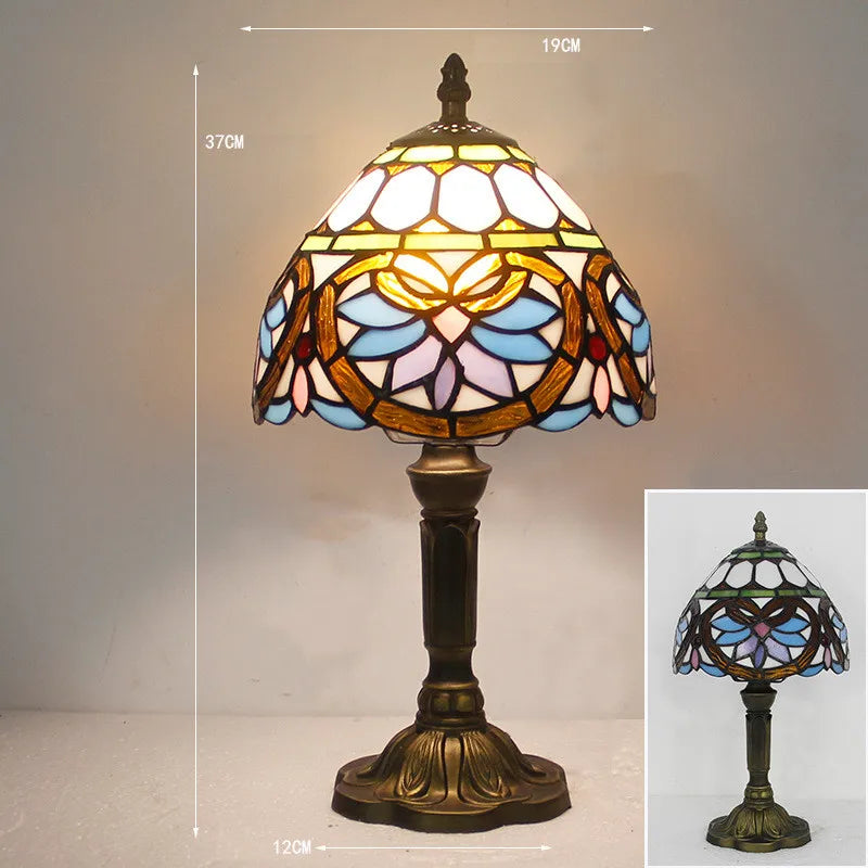 Lampe de bureau Tiffany RadiantHue — éclairage d’appoint chaleureux et coloré