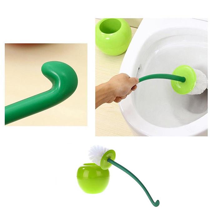Kirsch-Toilettenbürste — kreatives Fruchtdesign, leicht erreichbarer Griff