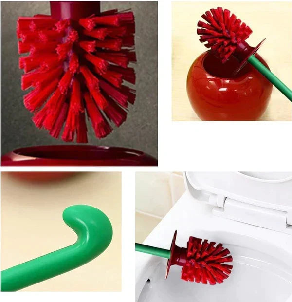 Kirsch-Toilettenbürste — kreatives Fruchtdesign, leicht erreichbarer Griff