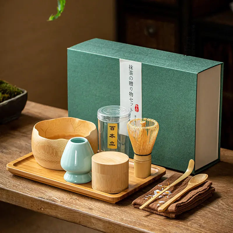Traditionelles Matcha-Geschenkset — Zenmatcha-Set für die japanische Teezeremonie