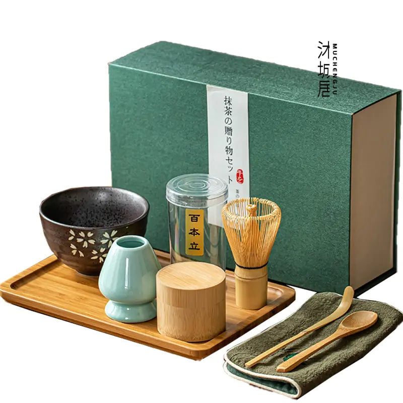 Traditionelles Matcha-Geschenkset — Zenmatcha-Set für die japanische Teezeremonie