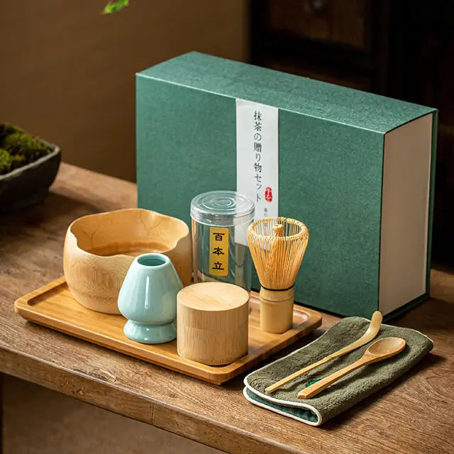 Traditionelles Matcha-Geschenkset — Zenmatcha-Set für die japanische Teezeremonie