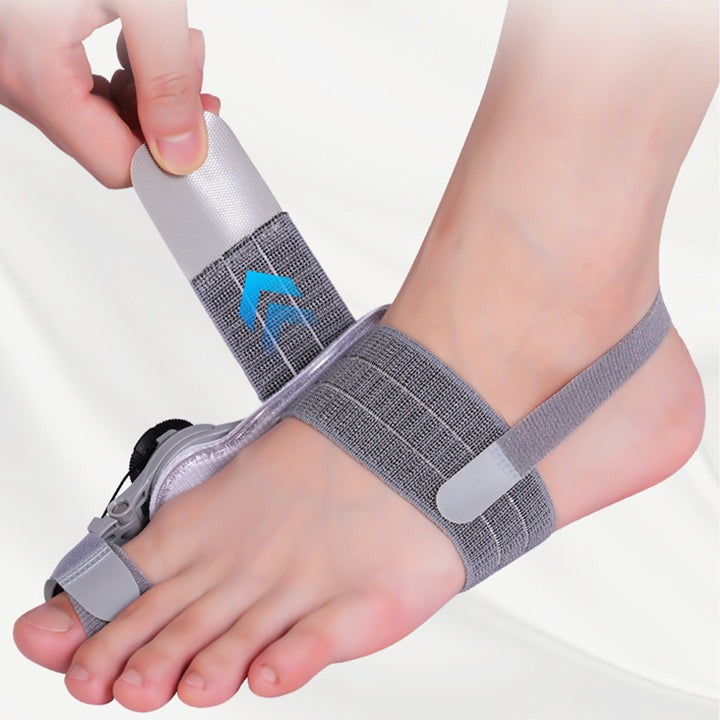 Kirrea justerbart hjälpmedel för stortåns positionering — universell passform, hallux valgus-skena