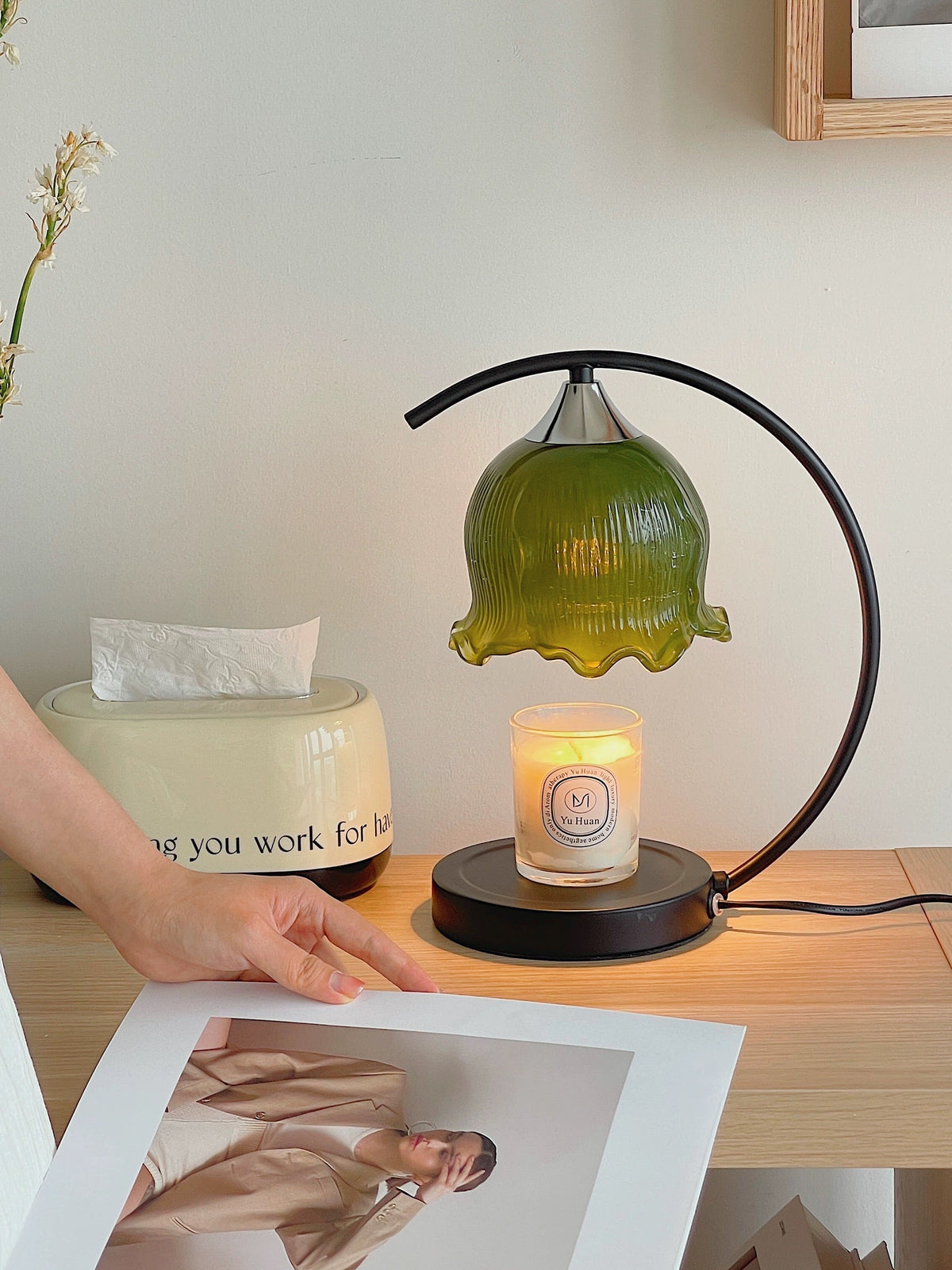 Tulip Candle Warmer Lamp — Flameless Scented Candle Heating System