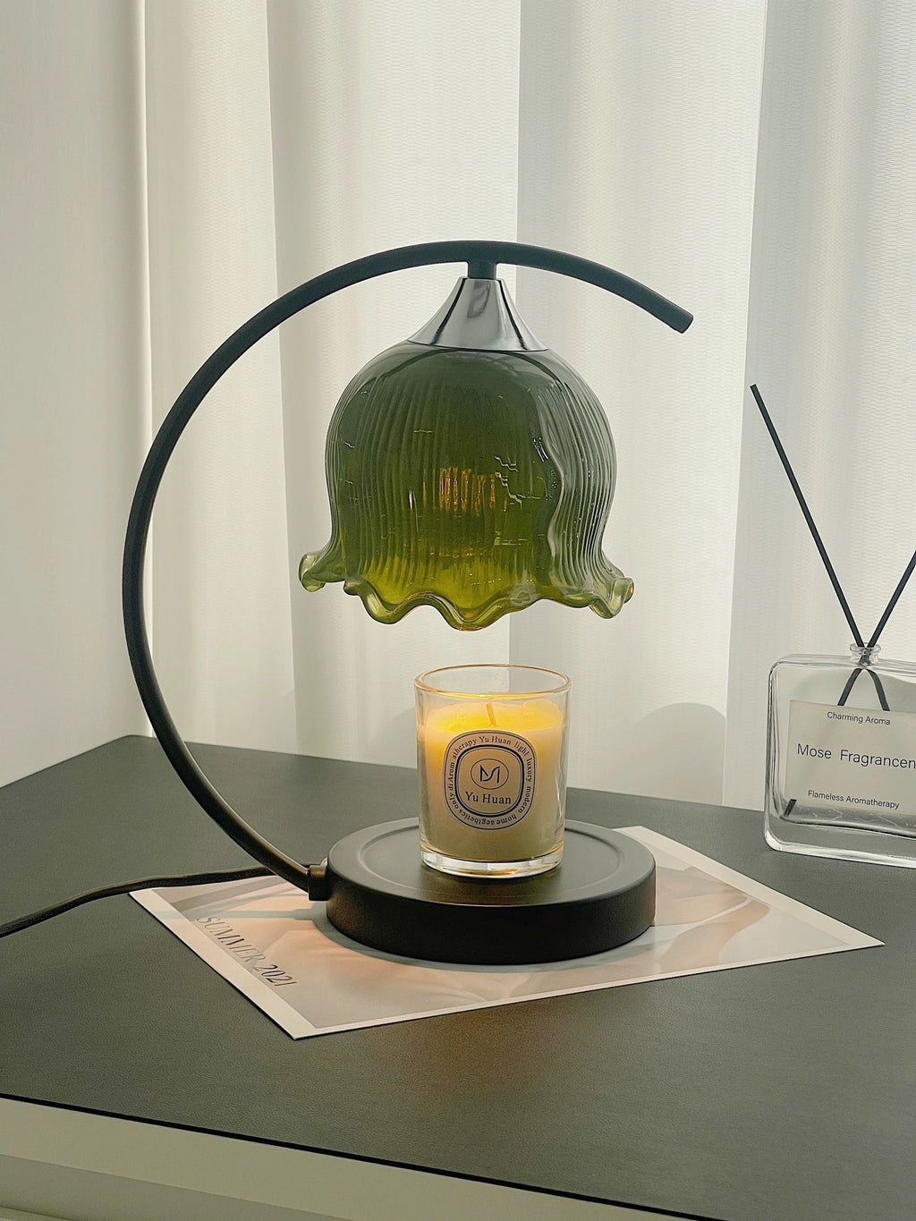 Tulip Candle Warmer Lamp — Flameless Scented Candle Heating System